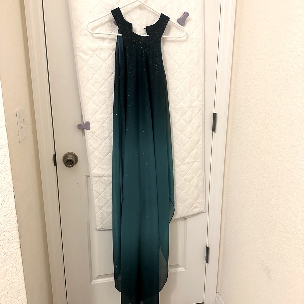 Long  green ombré dress, I wear only ones